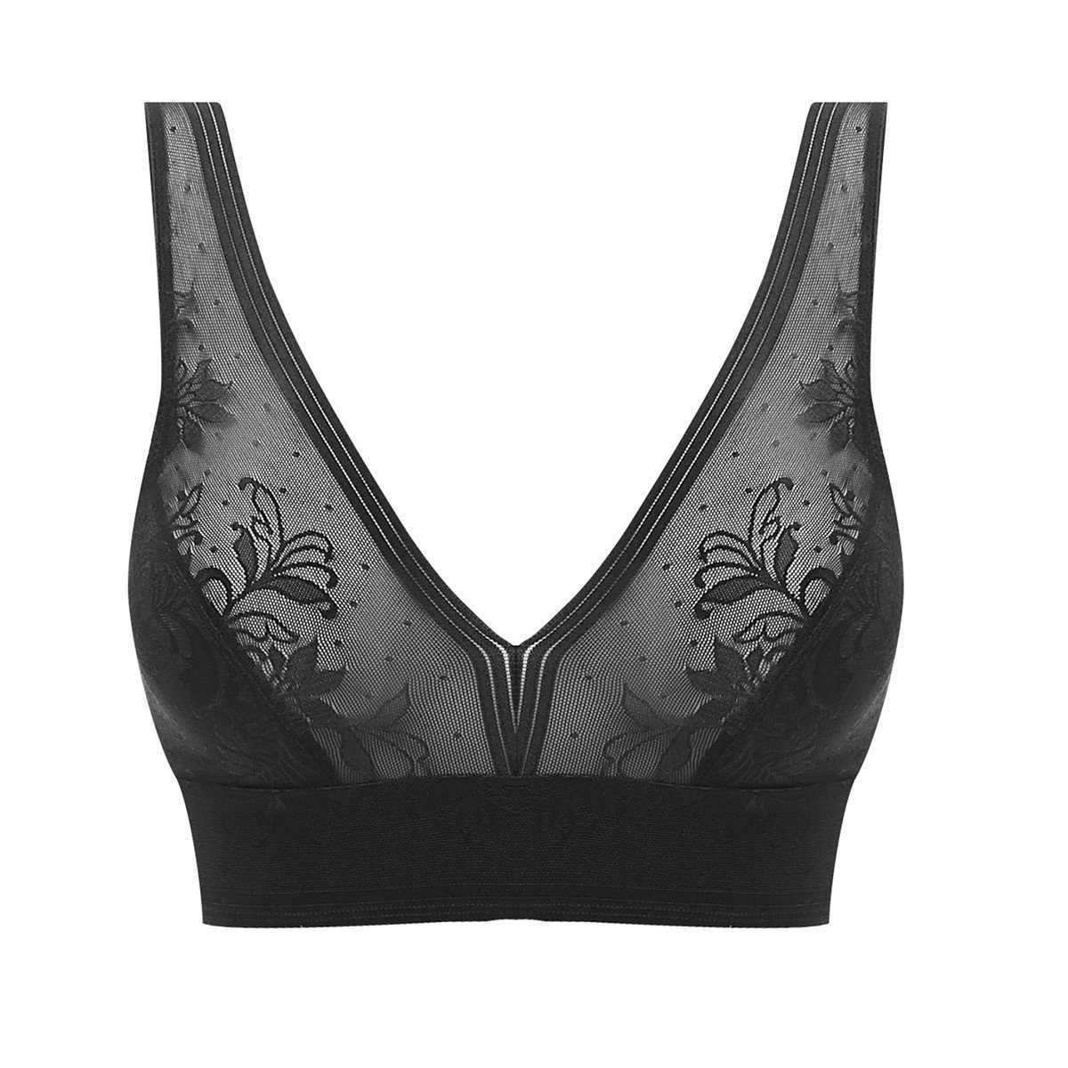 Soutien gorge brassière sans armatures Net effects noir de Wacoal