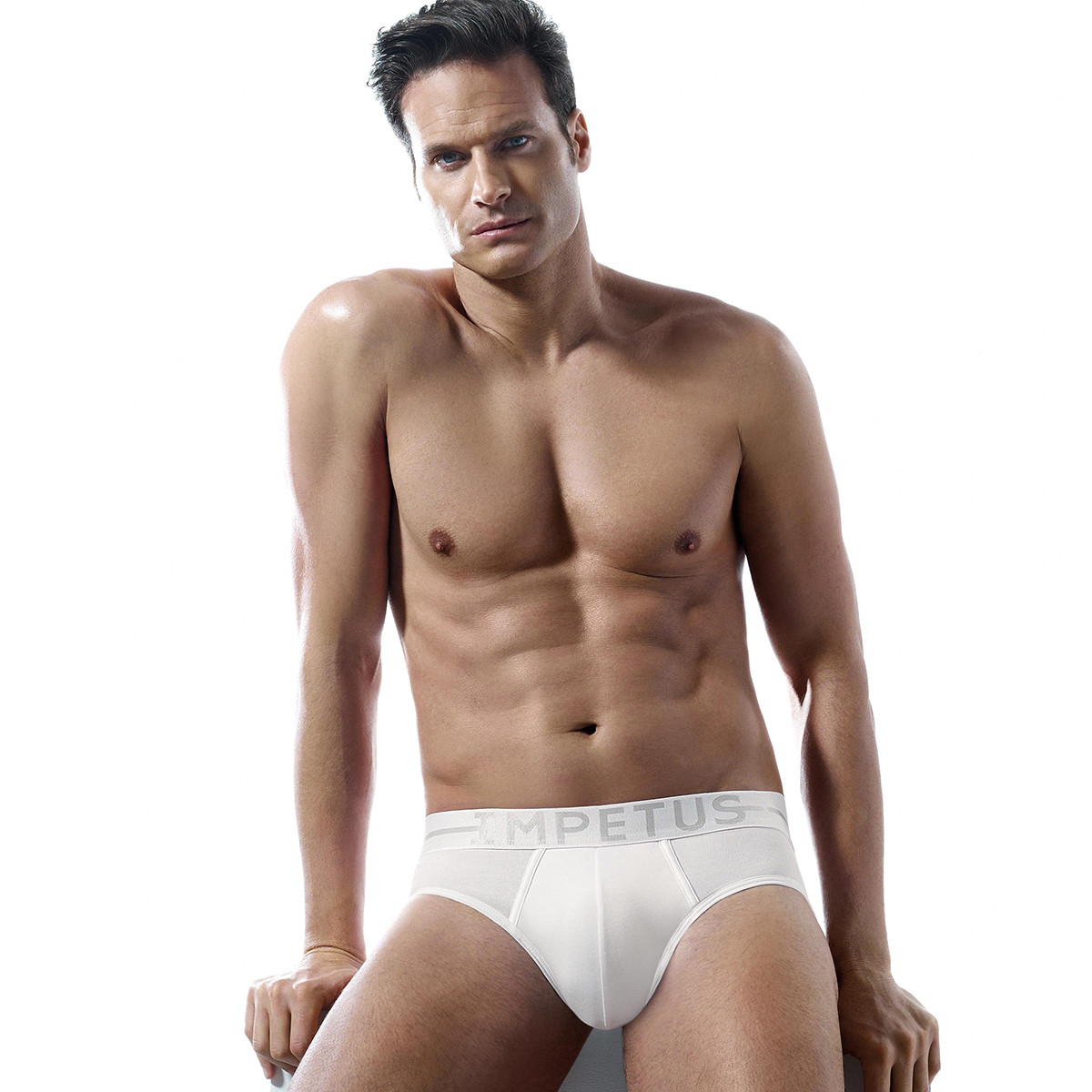 Slip En Coton Stretch Essentials Blanc Par Impetus