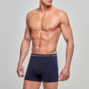 Boxer Boutonn Homme Confort Coton Stretch Essentials Noir Impetus