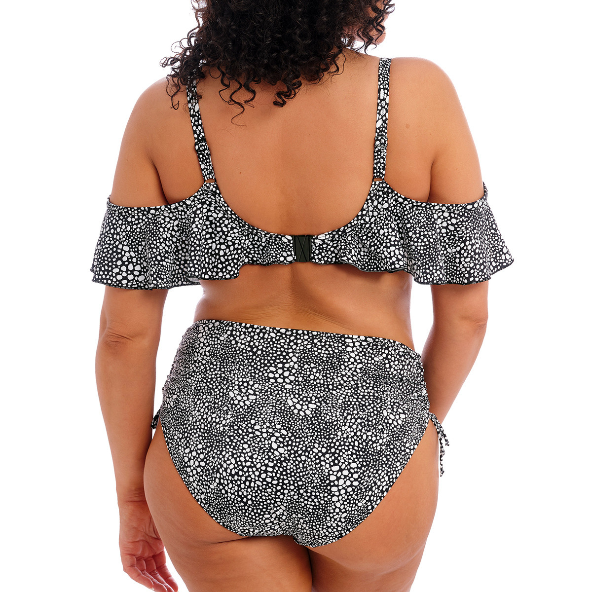 Culotte De Bain Ajustable Taille Haute Pebble Cove Noir D Elomi Swim