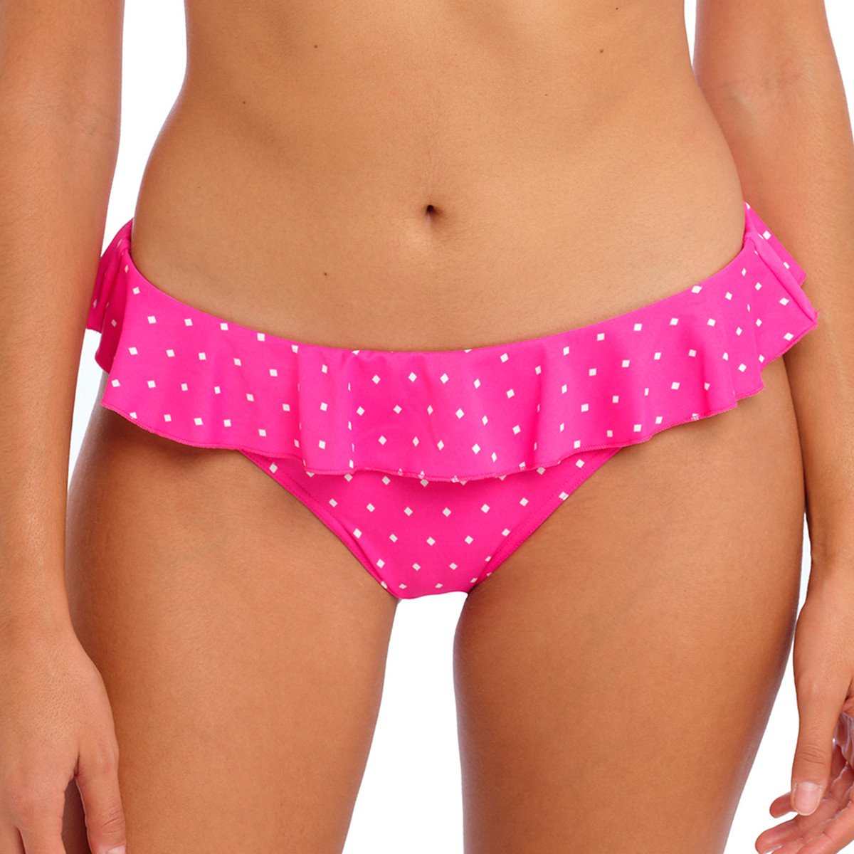 Bas de bikini à volants Jewel cove Raspberry Freya Swim