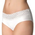 Culotte avec large bande de dentelle Hipster blanc
