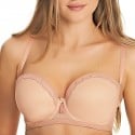Soutien-gorge bandeau Idol allure café au lait