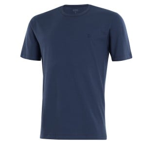 T-shirt homme col rond et manches courtes bleu marine packshot