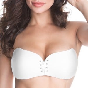 Soutien-gorge adhésif dos et épaules nues Wow blanc