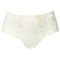 Culotte haute broderies irisées Elise Ivoire packshot