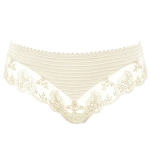 String brésilien broderies irisée Elise Ivoire packshot