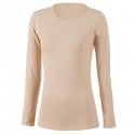 Tricot de peau manches longues col rond nude régulateur packshot