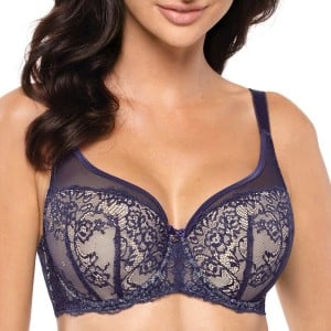 Soutien-gorge paddé à armatures Paris bleu marine