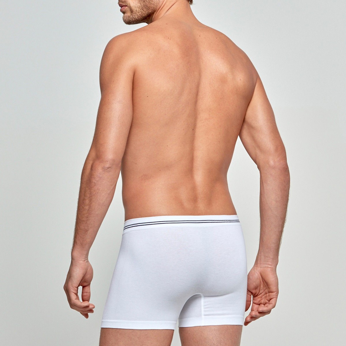 Boxer homme coton stretch Essentials blanc par Impetus