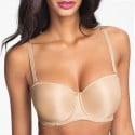 Soutien-gorge moulé sans bretelle nude
