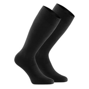 Pack de 2 paires de chaussettes unies noir pour homme packshot