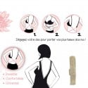 Convertisseur de soutien gorge beige 1 crochet pour effet dos nu