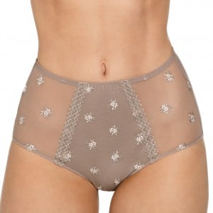 Maxi culotte tulle et microfibre Chantilly Taupe