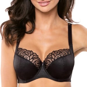 Soutien-gorge semi-transparent Onyx noir