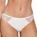 Slip en tulle et microfibre Chantilly Blanc