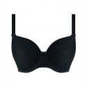 Soutien-gorge balconnet rayé Idol noir packshot