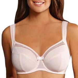Soutien-gorge bonnets profonds avec renfort latéral Emily rose poudré