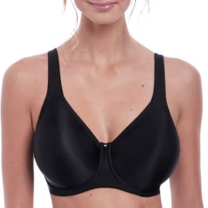 Soutien-gorge foulard bonnets lisses Aura noir