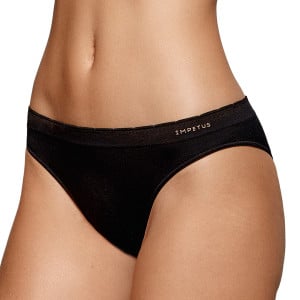 Culotte échancrée deuxième peau sans couture Ethné noir