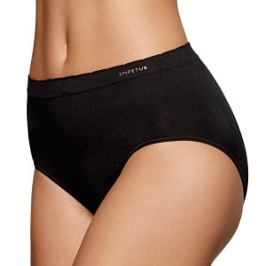 Culotte taille haute deuxième peau Ethné noir