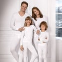 T-shirt thermique manches longues col rond Thermo blanc