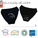 Culotte menstruelle noire flux léger à moyen en coton bio sans substances nocives