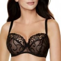 Soutien-gorge avec broderies Fiore noir