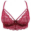Soutien-gorge bustier dos en dentelle Charlize dark red packshot