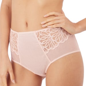 Culotte haute avec broderie et plumetis Réflexion tea rose