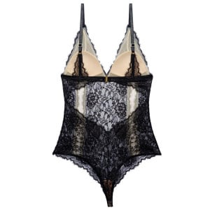 Body string sans armature en dentelle recyclée Amy Noir packshot