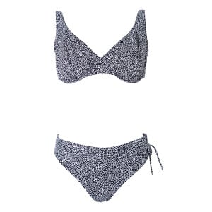 Ensemble maillot de bain 2 pièces Look noir et blanc packshot