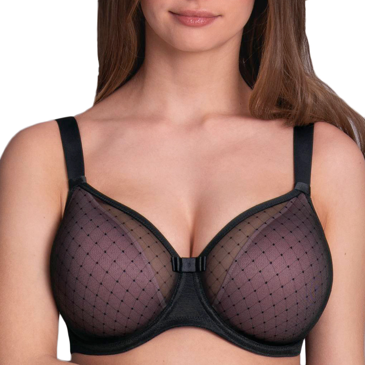 Soutien Gorge Padd Recouvert De Tulle Eve Noir De Rosa Faia