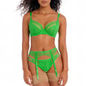 Porte-jarretelle en dentelle Temptress poison green