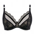 Soutien-gorge plongeant à armatures Freya Fatale noir packshot