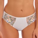 Culotte avec broderies florales Aurélia blanc