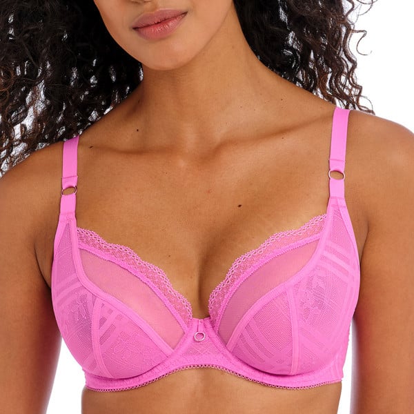 Soutien-gorge plongeant à armatures Freya Fatale candy blossom
