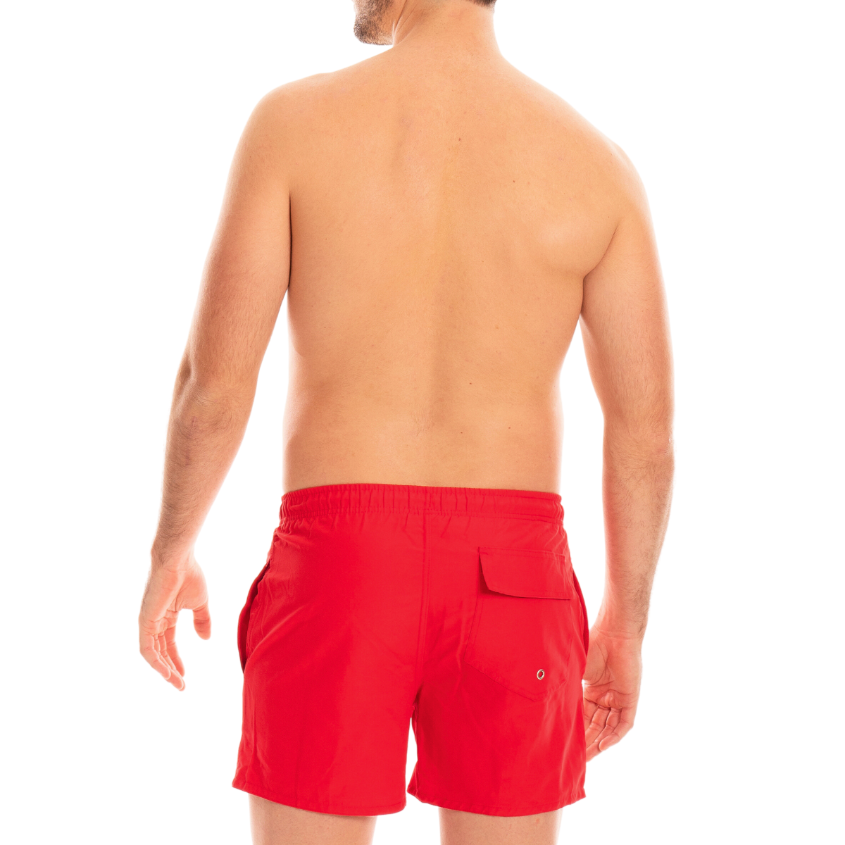 Slip de bain Brésilien Homme uni Rouge