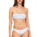 Bas de maillot à nouettes Casa Di Bambole blanc