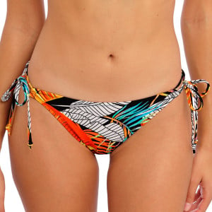 Bas de bikini à nouettes imprimé tropical Samba nights multi