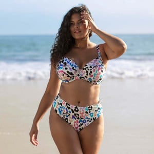 Culotte de bain couvrante imprimé léopard coloré Party bay multi consumer