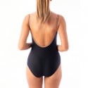 Maillot de bain 1 pièce gainant noir et taupe Mariana 