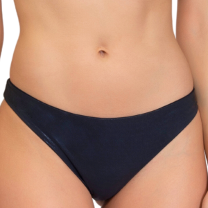 Bas de bikini échancré pailleté Unito Wet noir