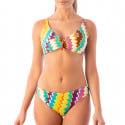 Bas de maillot de bain échancré multicolore Camila