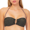 Bandeau de maillot de bain pailleté Shine noir