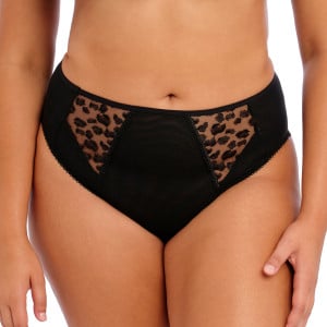 Culotte haute avec broderies léopard Namrah Jet