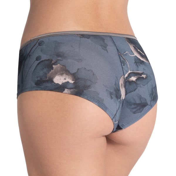 Shorty en modal à motif floral Ayaka bleu