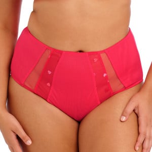 Culotte haute broderies coeurs Sachi Red Confetti