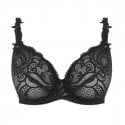 Soutien-gorge à armatures en dentelle Izumi noir packshot