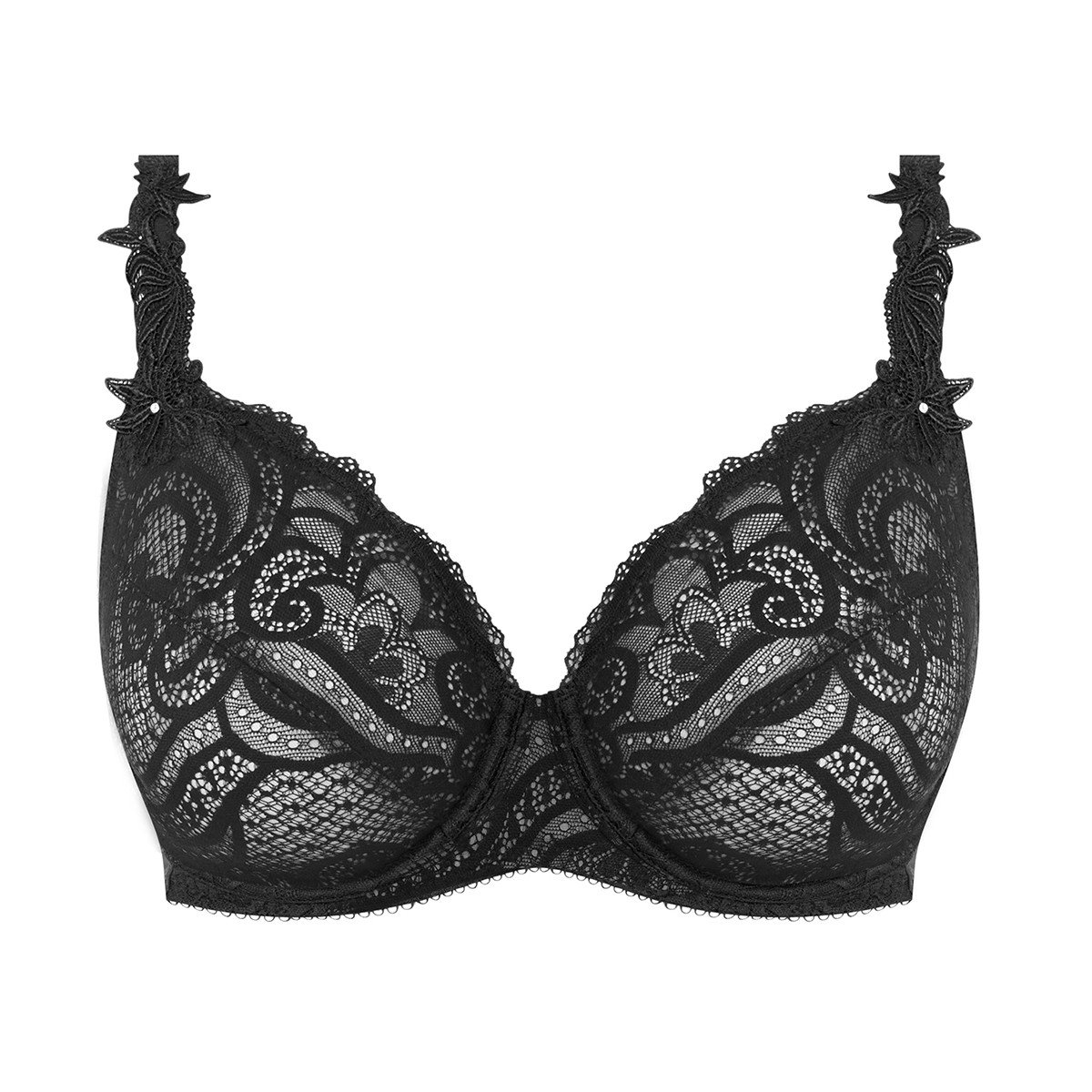 Soutien Gorge à Armatures En Dentelle Izumi Noir Wacoal 3666